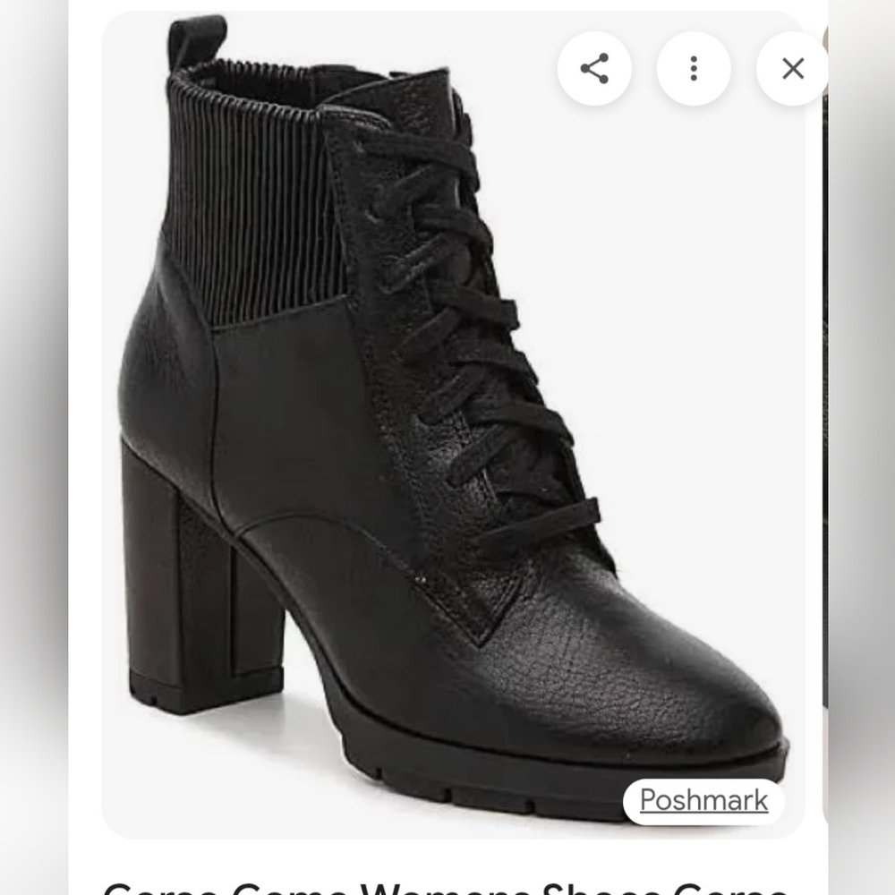 Corso Como Rymar Black Heeled Ankle Boots, Size 7 1/2 US 🇺🇲